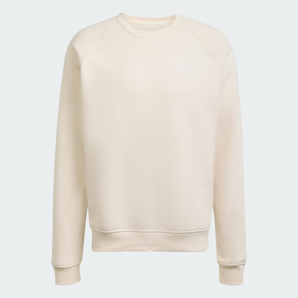 Толстовка Adidas Trefoil Essentials Crew Sweatshirt, цвет Wonder White/White — фото 4