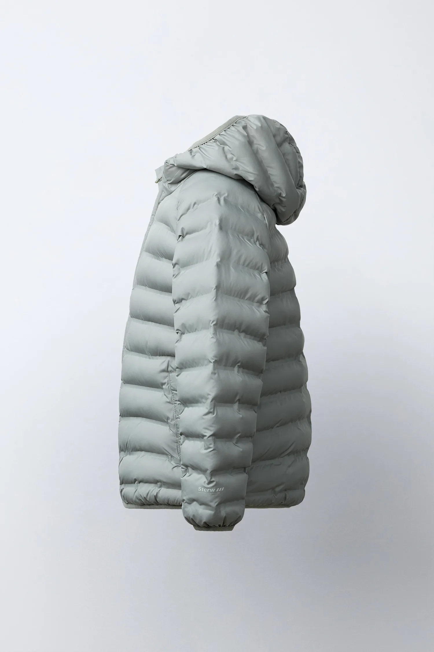 Сверхлегкая водоотталкивающая куртка Zara, светло-хаки — фото 3