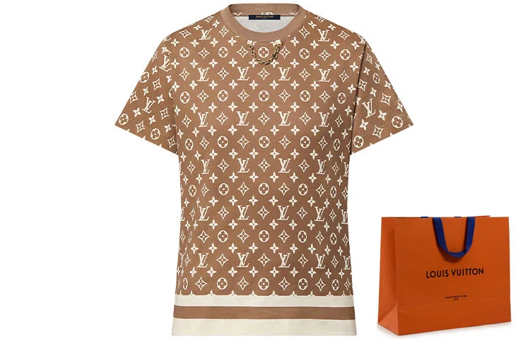 Футболка Louis Vuitton Monogram с акцентом Stripe