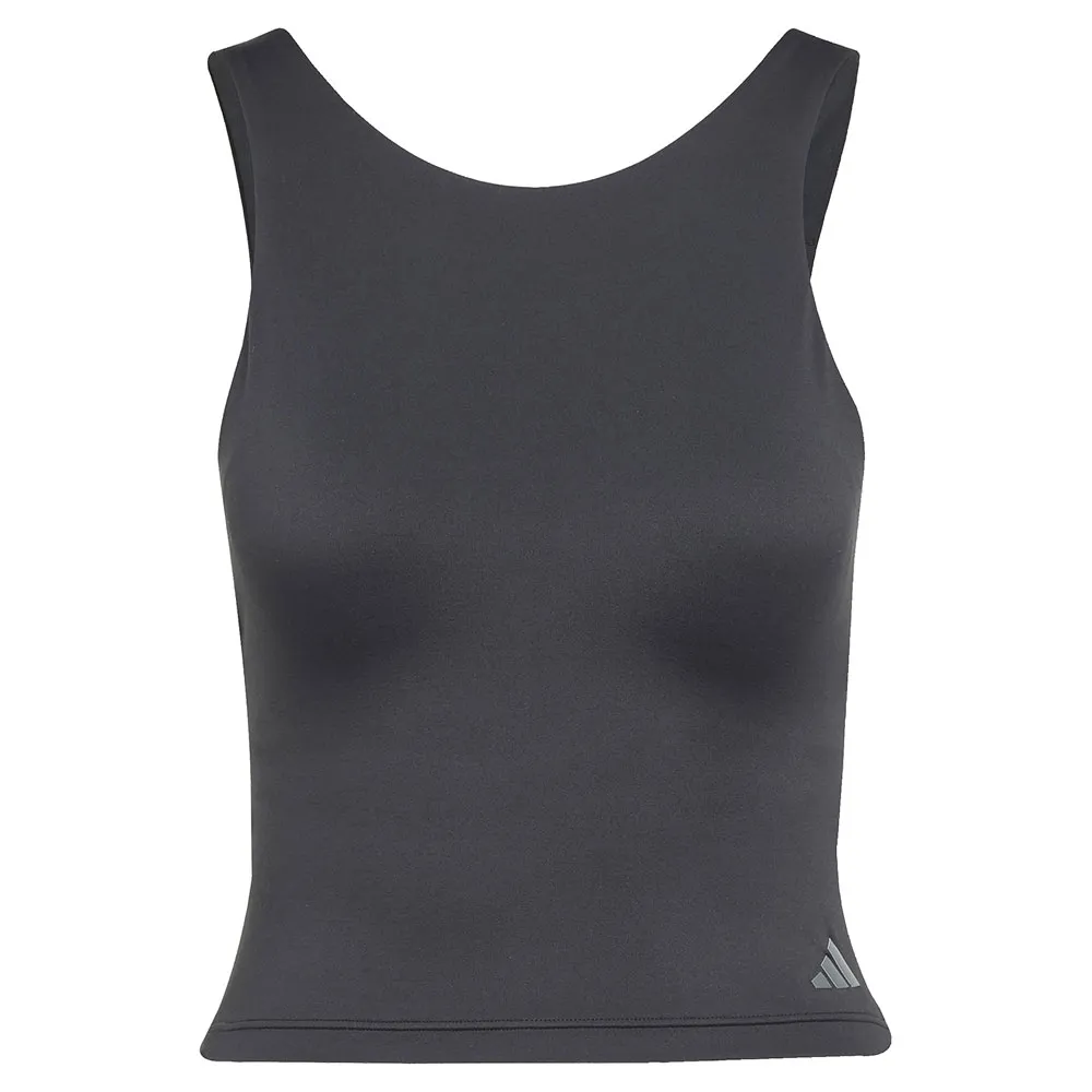 Спортивный топ adidas Yoga Crop Inner Shelf Bra, черный — фото 3