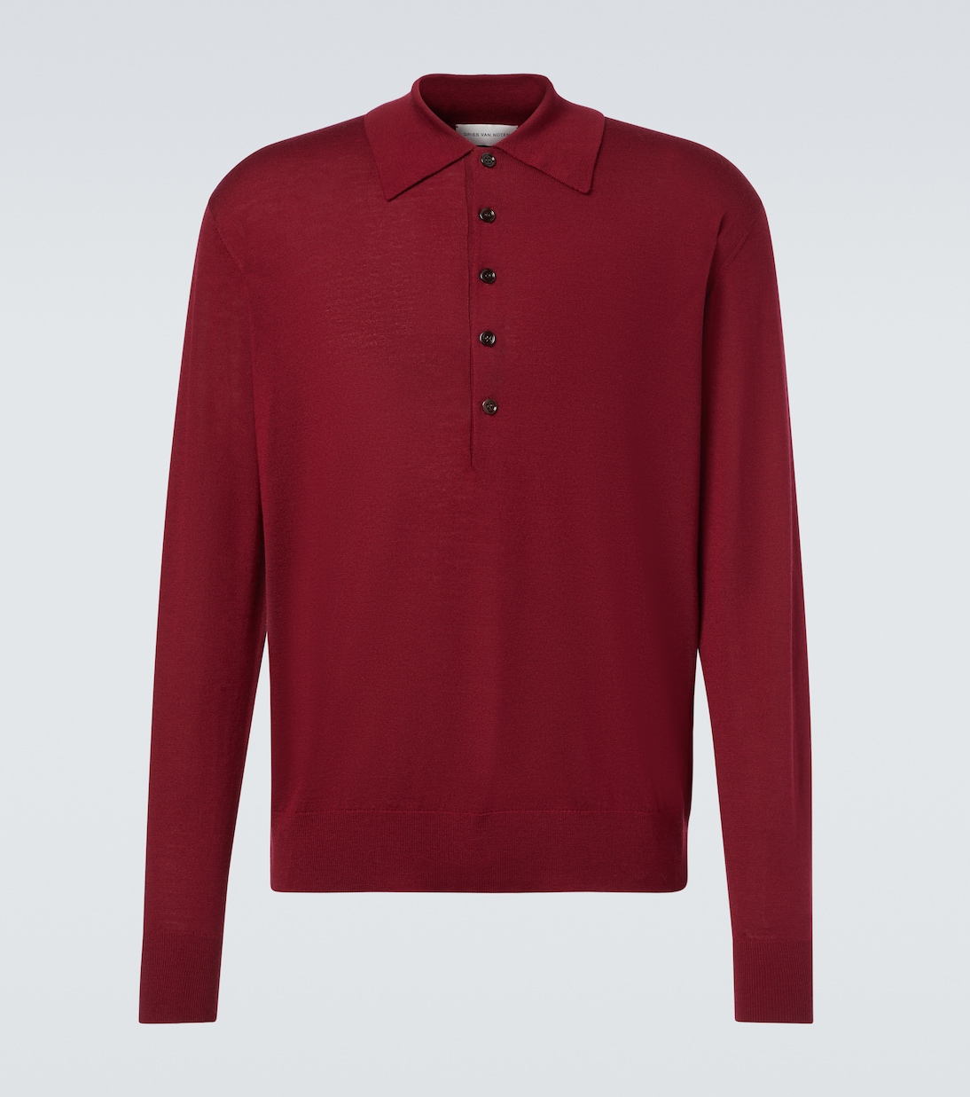 

Шерстяной свитер-поло Dries Van Noten, Wine