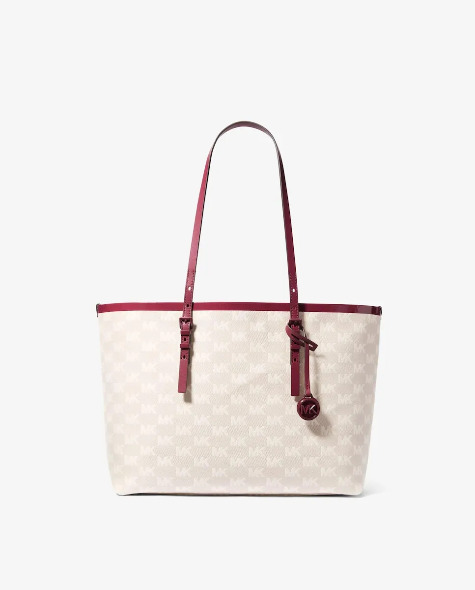 

Сумка-тоут Quinn с принтом логотипов Michael Michael Kors, красный
