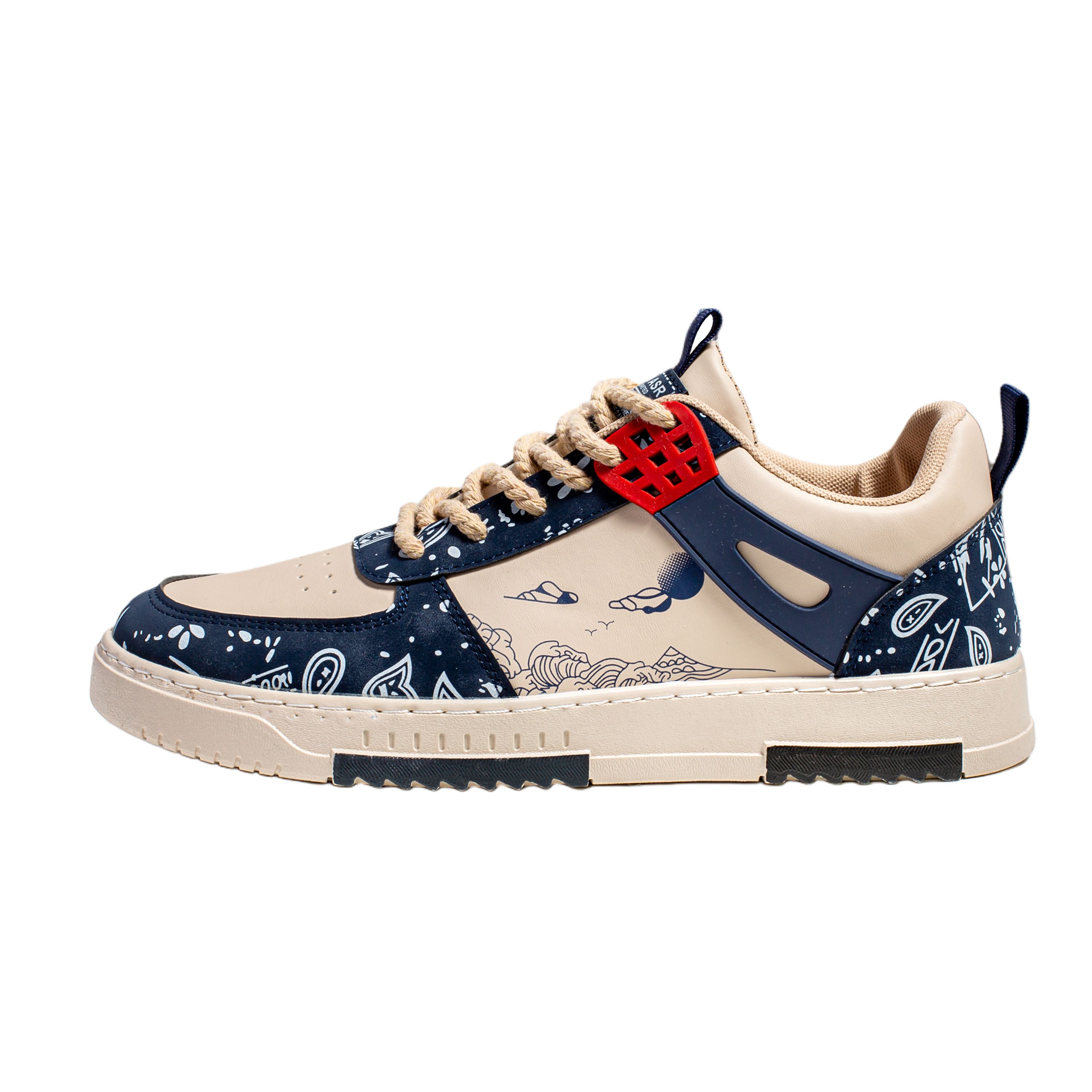 

Низкие, износостойкие, противоскользящие мужские кроссовки TONYBEAR, Beige Blue