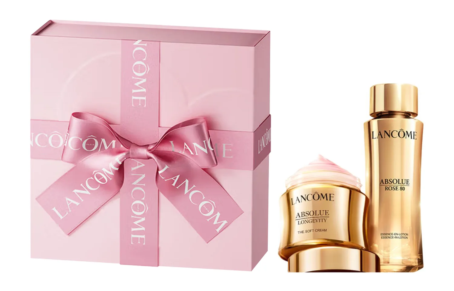 LANCOME Набор для ухода за кожей Jingchun Zhenyan: тонер и крем для лица, увлажняющий, восстанавливающий, против морщин, Two-Piece Set: Pure Radiance Essence Toner 150ml+Brand-New Pure Radiance Cream Light Type 30ml