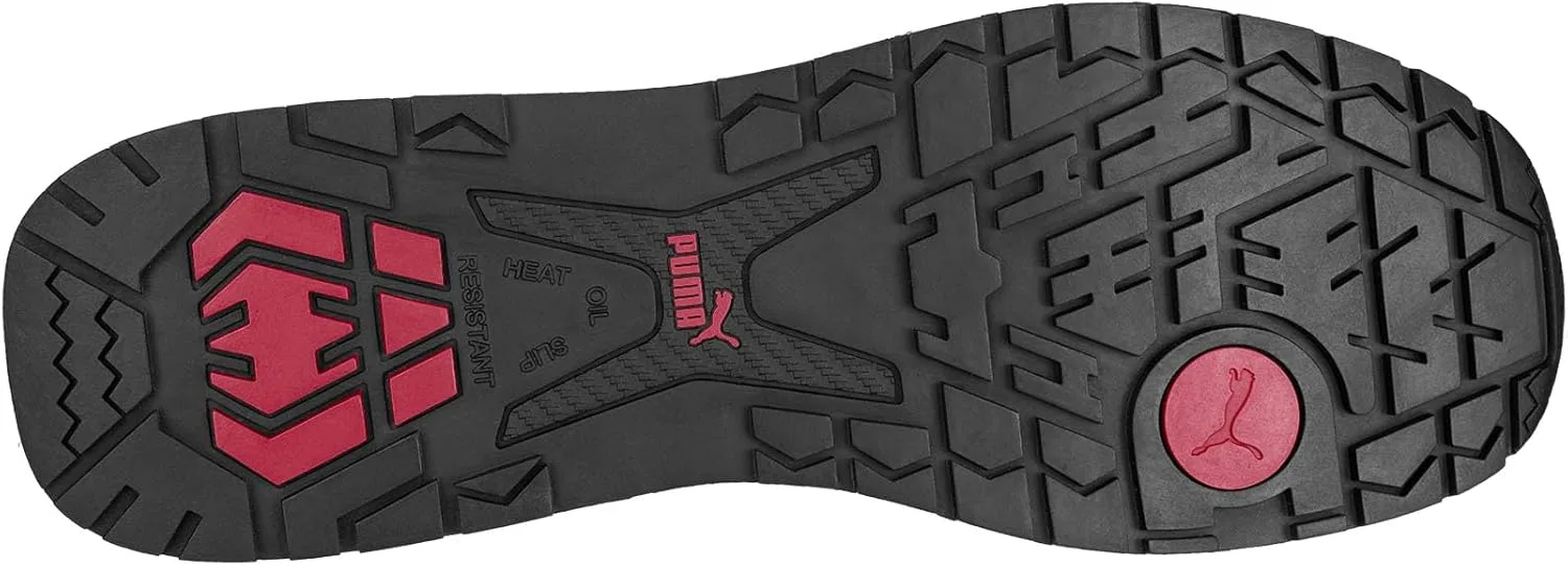 PUMA Safety Rider Low S1PS ESD FO HRO Легкие ботинки с ремешком унисекс с нескользящим металлическим защитным колпачком из стекловолокна, серый — фото 2