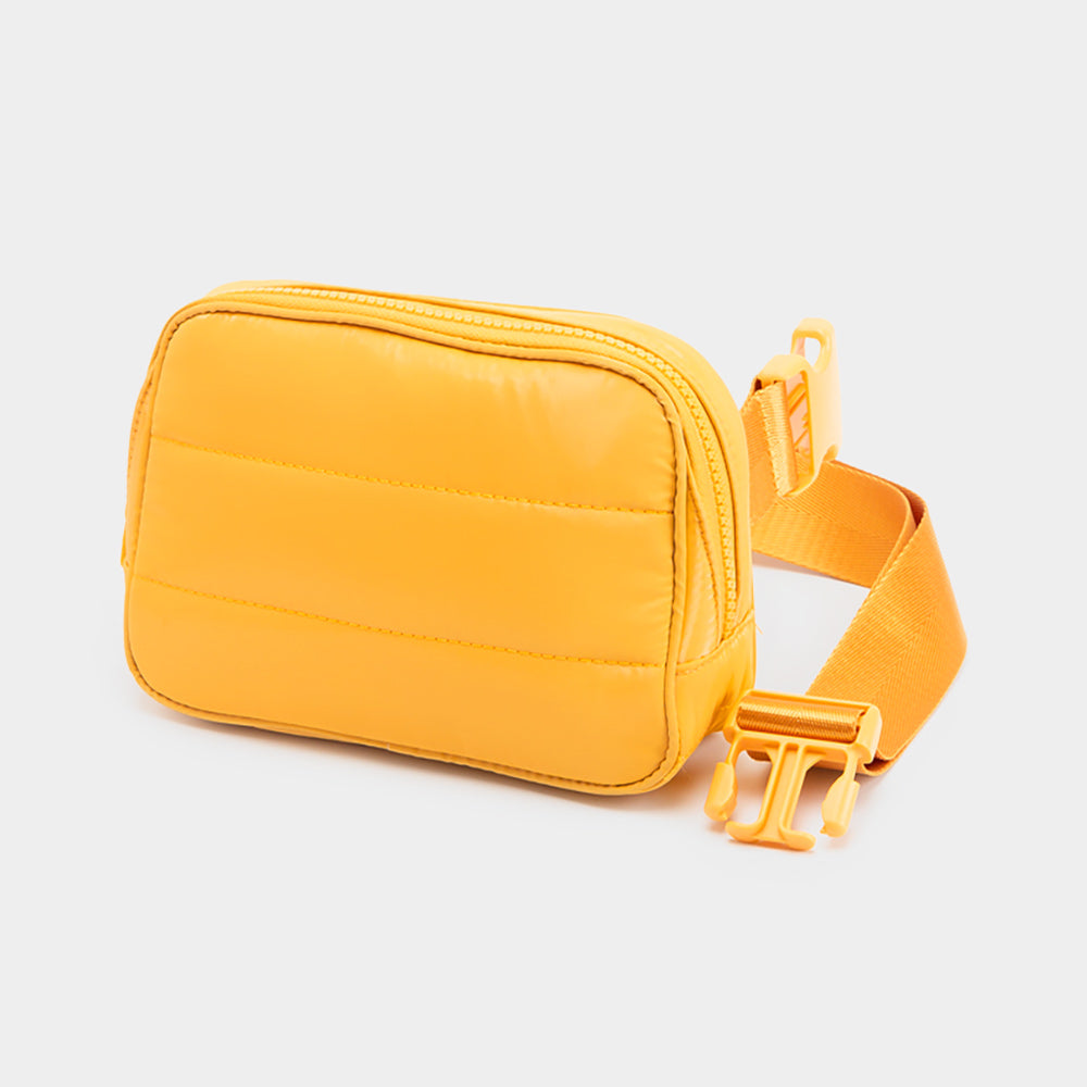 

Пуховик прямоугольная сумка-слинг Поясная сумка Набедренная сумка FASHNZFAB, Mustard