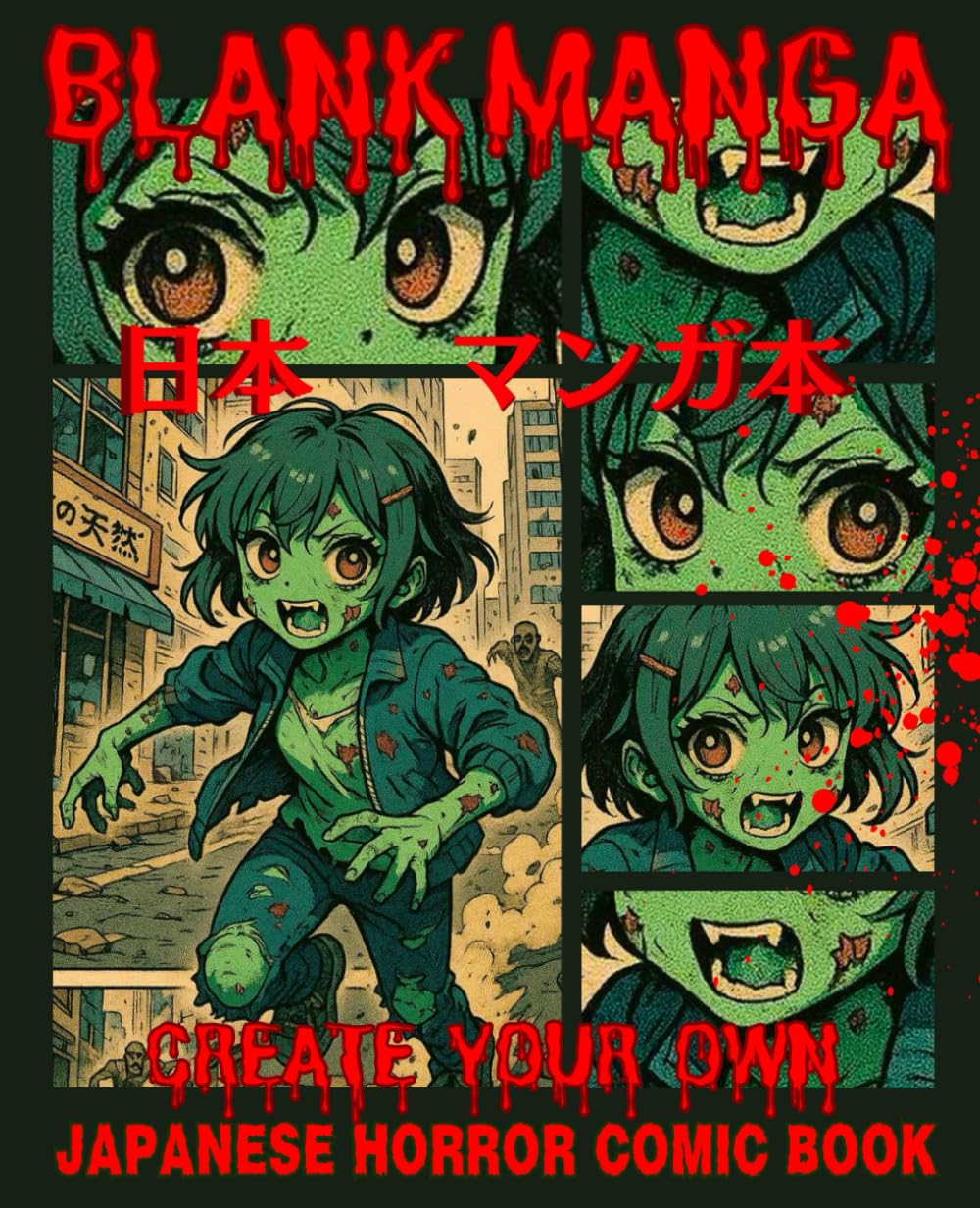 

Blank Manga Create Your Own Japanese Horror Comic Book: Panel Template Graphic Novel Layouts for Drawing Sketching Writing Anime & Manga Comic Strips Sketchbook Draw Sketch Write Stories and Comics (Independently published)