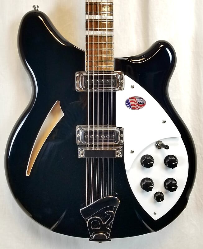 

Электрогитара Rickenbacker 360 12-String Semi-Hollow Deluxe Electric Guitar, 24-Fret, Jetglo, Stereo, w/HSC 360/12JG