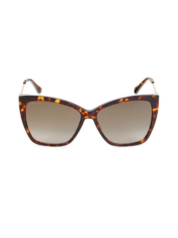 

Солнцезащитные очки «кошачий глаз» 58MM Jimmy Choo, цвет Havana