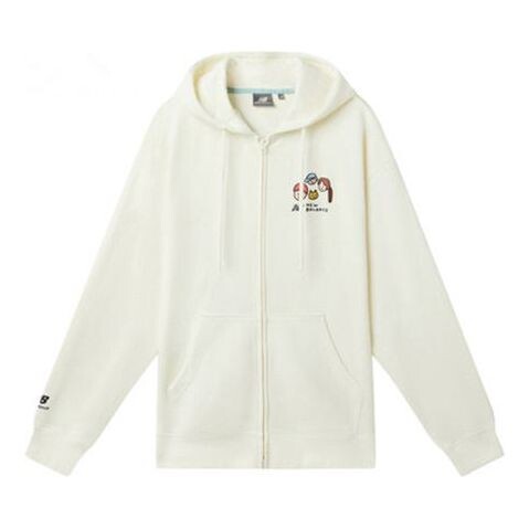 

Куртка с принтом в виде мультфильма, спортивная куртка с капюшоном, белая New Balance, белый