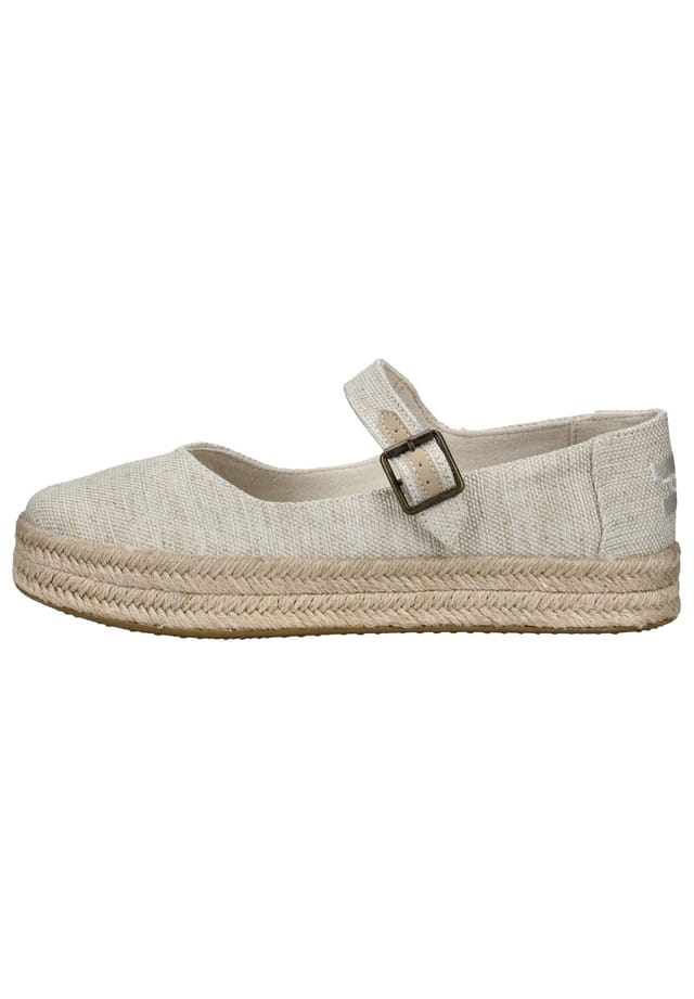 Балетки на бретельках "Carolina Mary Jane" с пряжкой Toms, цвет 101 natural — фото 2
