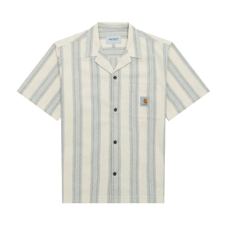 

Рубашка Carhartt WIP Short-Sleeve Dodson Shirt Dodson Stripe/Natural, желто-коричневый