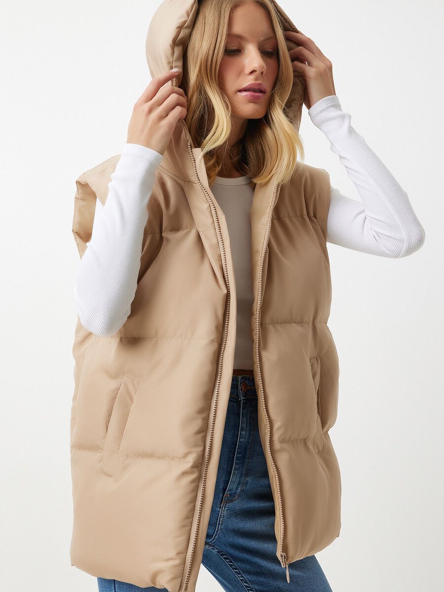 

Жилет Happiness İstanbul, бежевый