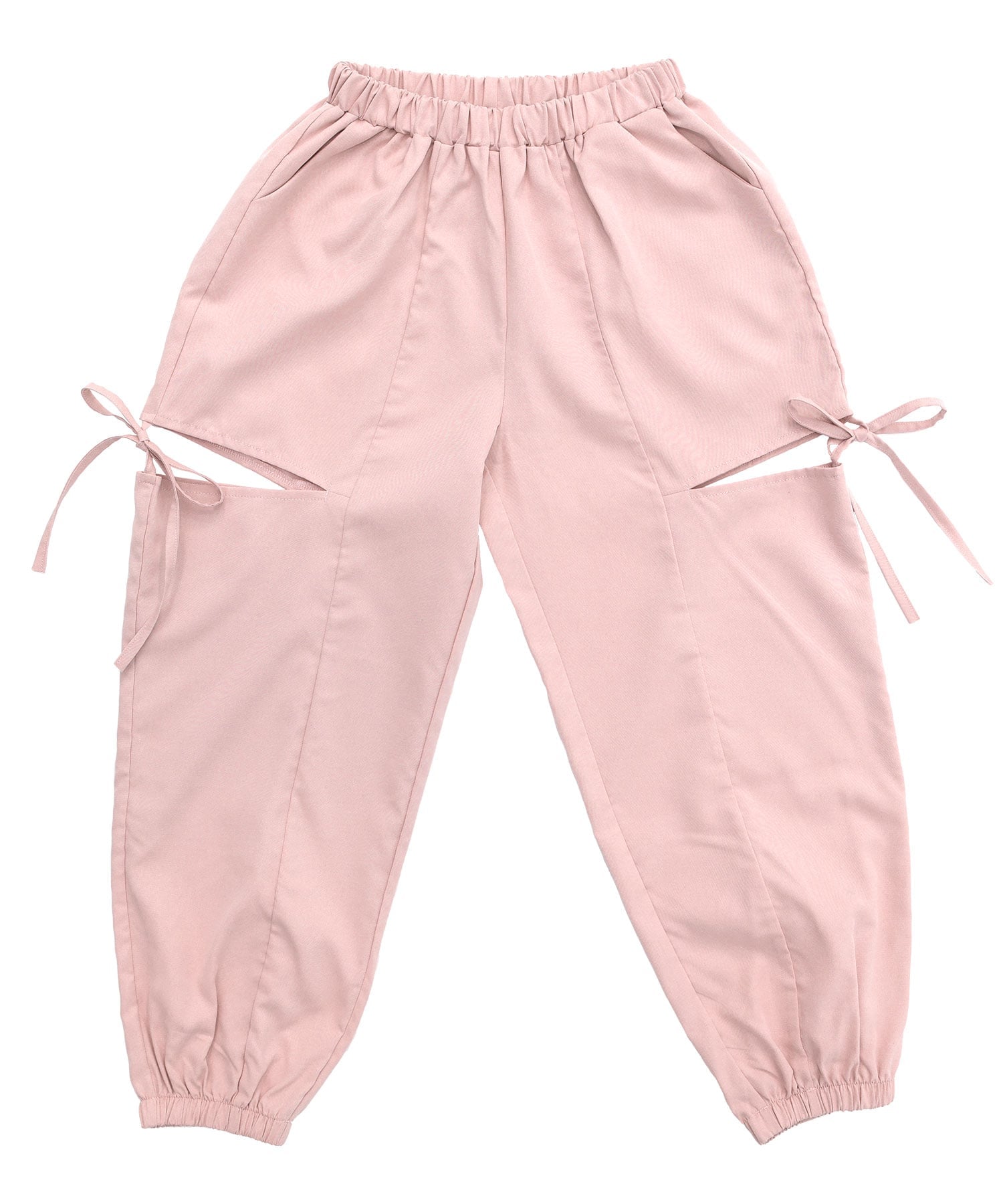 Брюки-карго Bee с лентой и карманами, детская одежда для девочек Bee, Pink x Cutout — фото 4