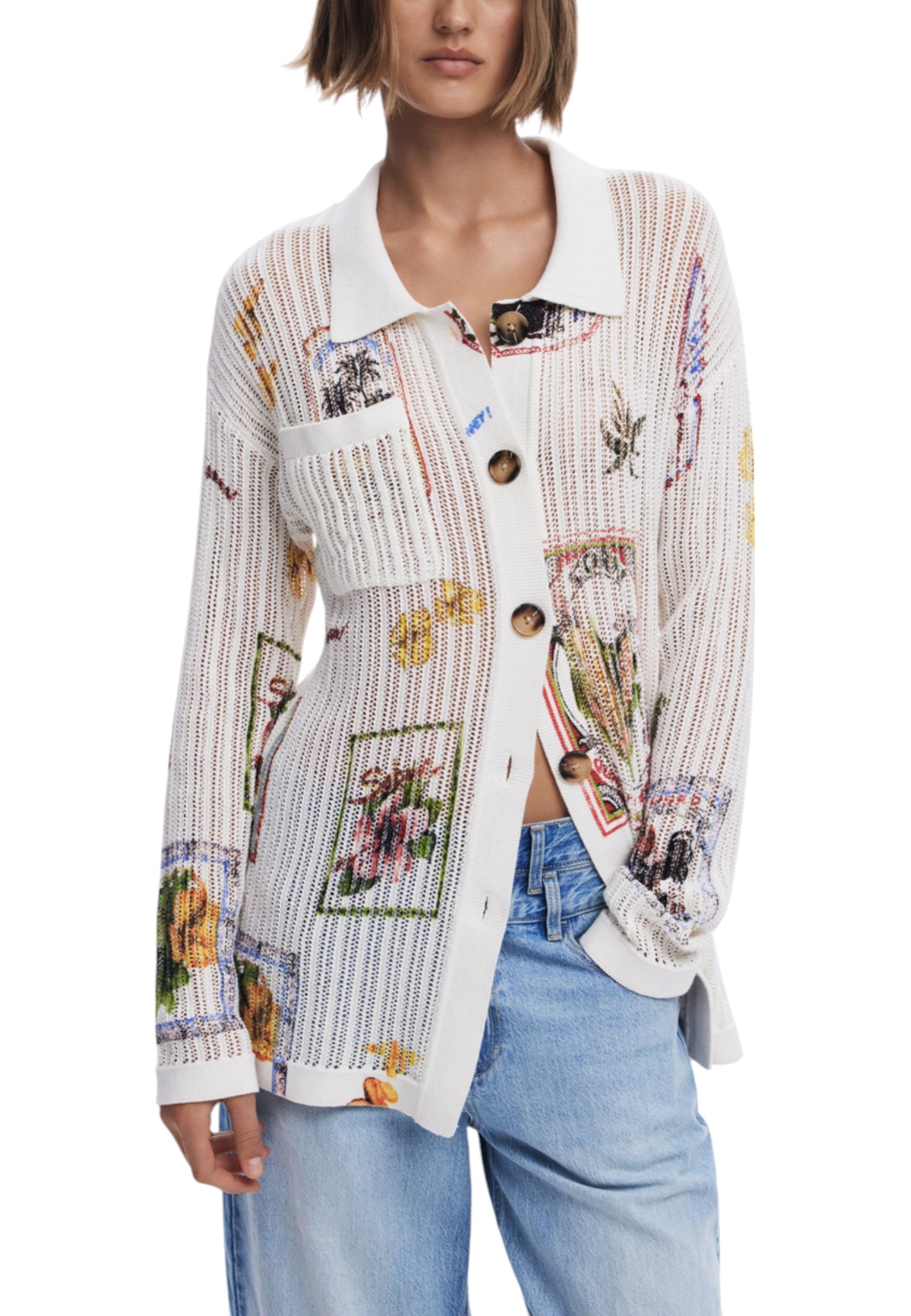 

Кардиган Desigual, белый