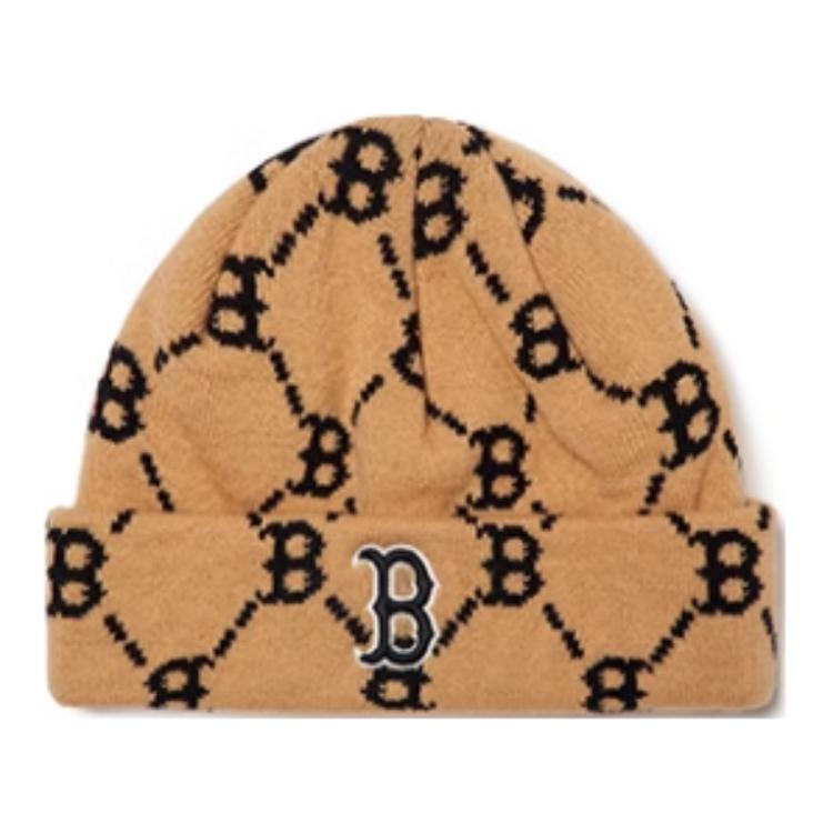 

MLB KIDS Детская шапка бини бежево-желтая, Beige Yellow