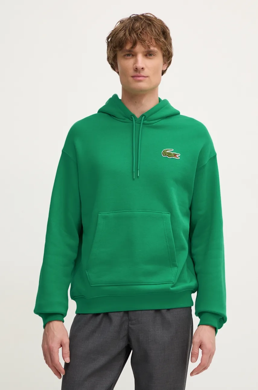 

Хлопковая толстовка Lacoste, зеленый