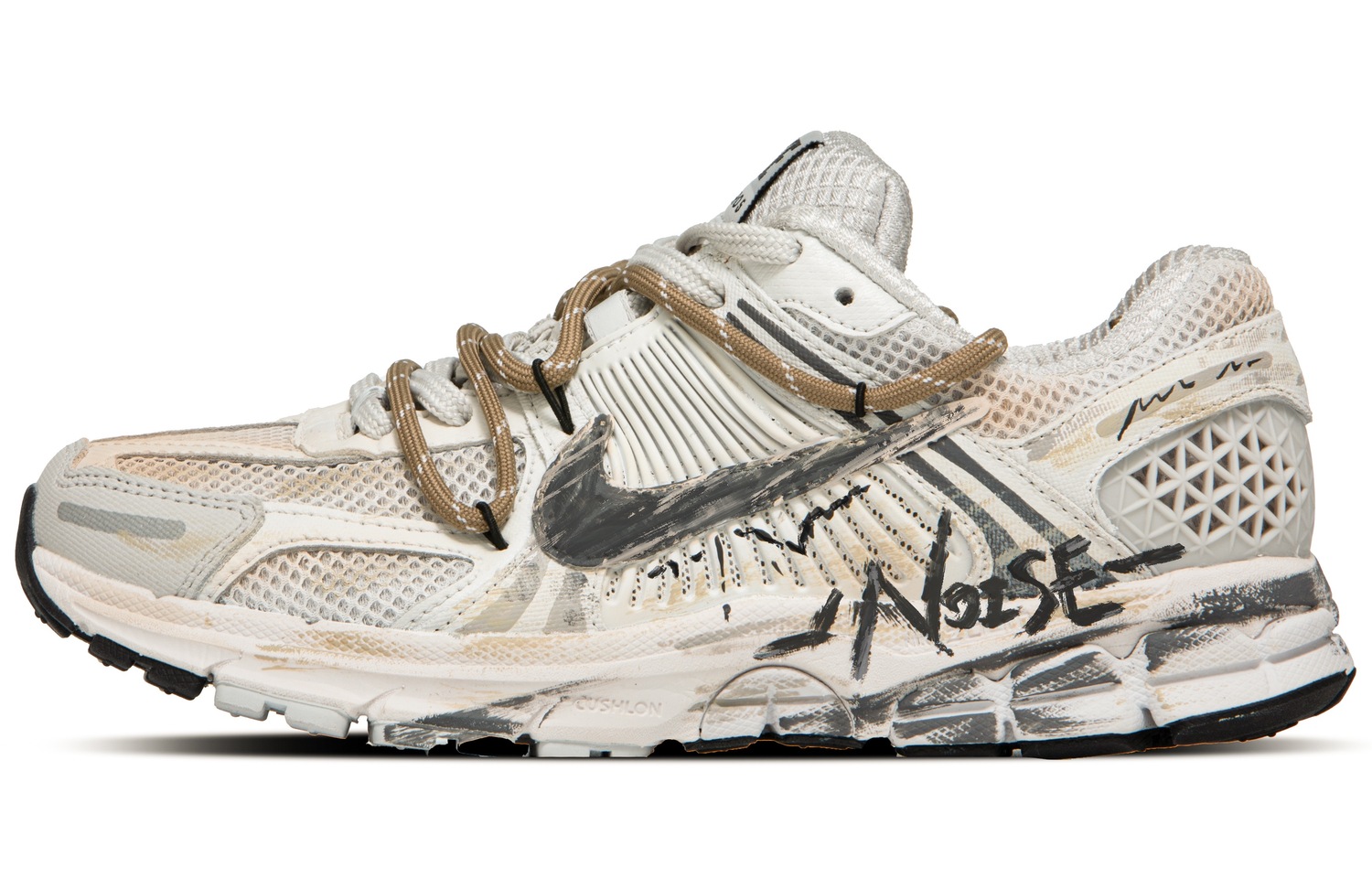 

Nike Air Zoom Vomero 5 Нескользящие Легкие Низкие Беговые Кроссовки Унисекс Белый Коричневый Серый Экрю, цвет Ecru