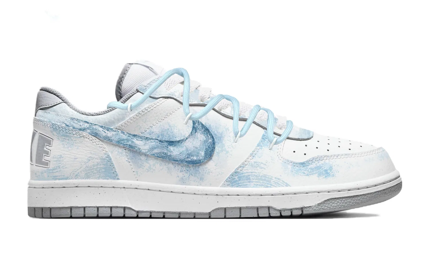 Кроссовки скейтбордические Nike Big Low синие — фото 4