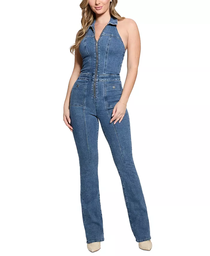 

Женский комбинезон Mia Denim на бретелях GUESS, синий