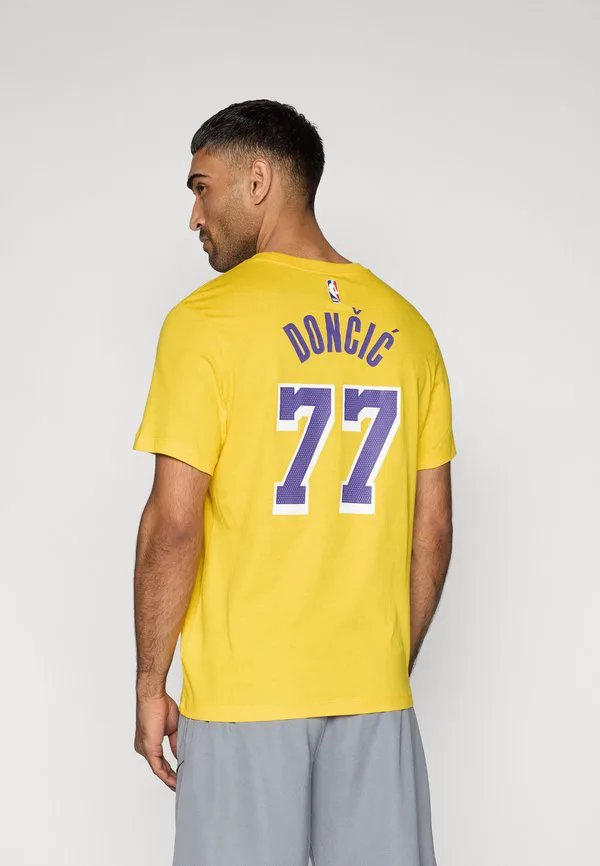 Футболка los angeles lakers, клубная одежда луки дончича Nike Performance, Amarillo