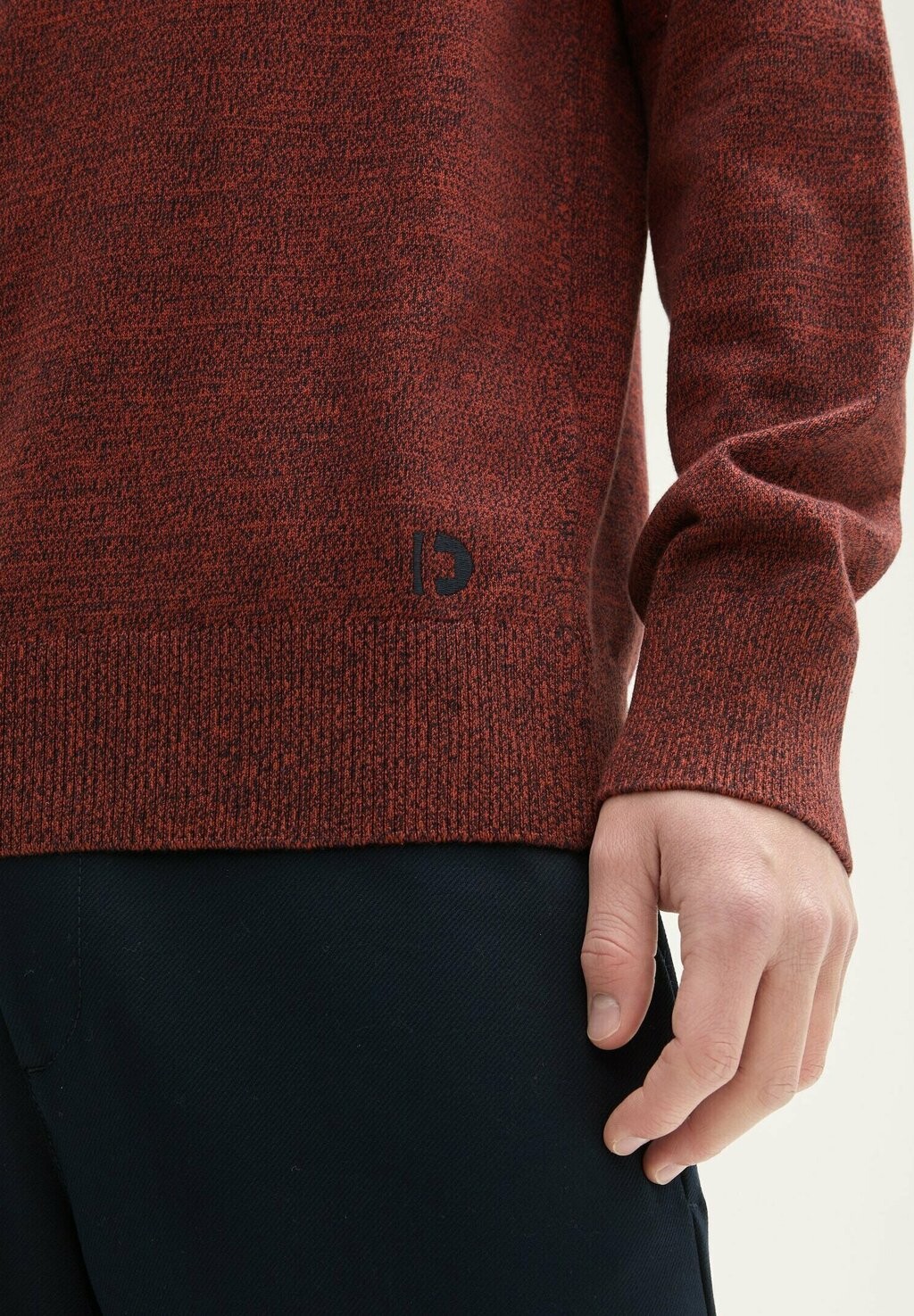 

Джемпер BASIC RUNDHALS TOM TAILOR DENIM, темно-красный