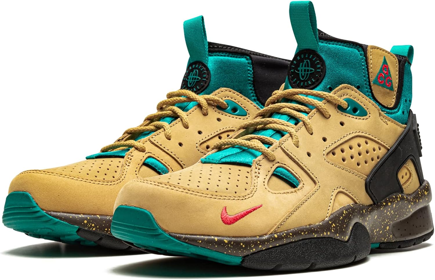 Мужские кроссовки Nike низкие, красный/золотой — фото 2