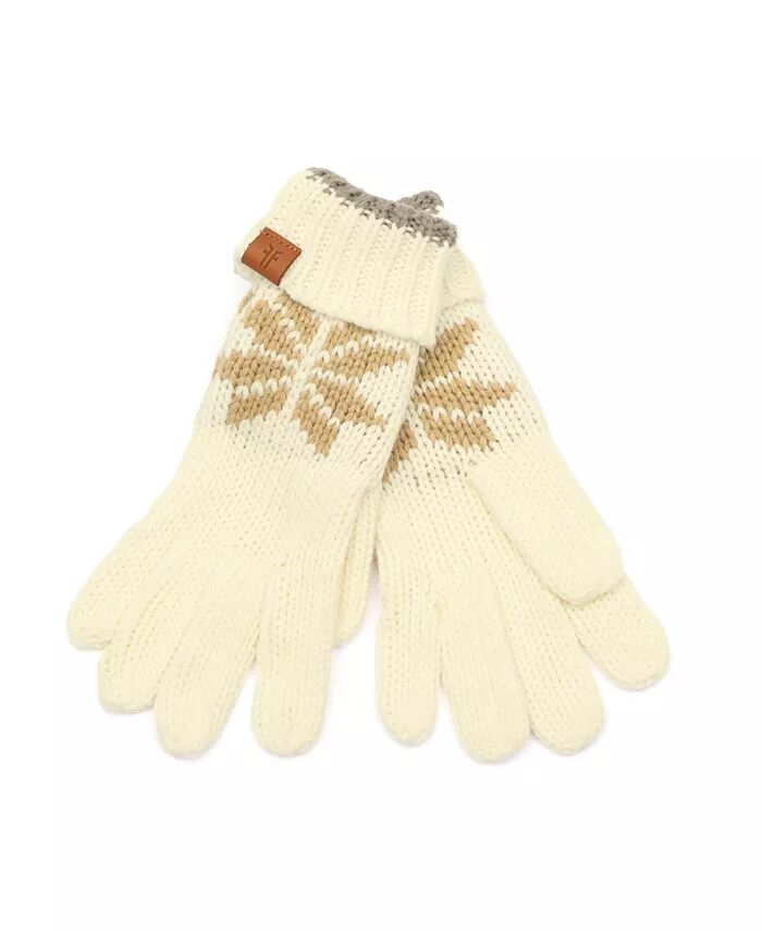 

Перчатки Fair Isle Frye and Co., слоновая кость/кремовый
