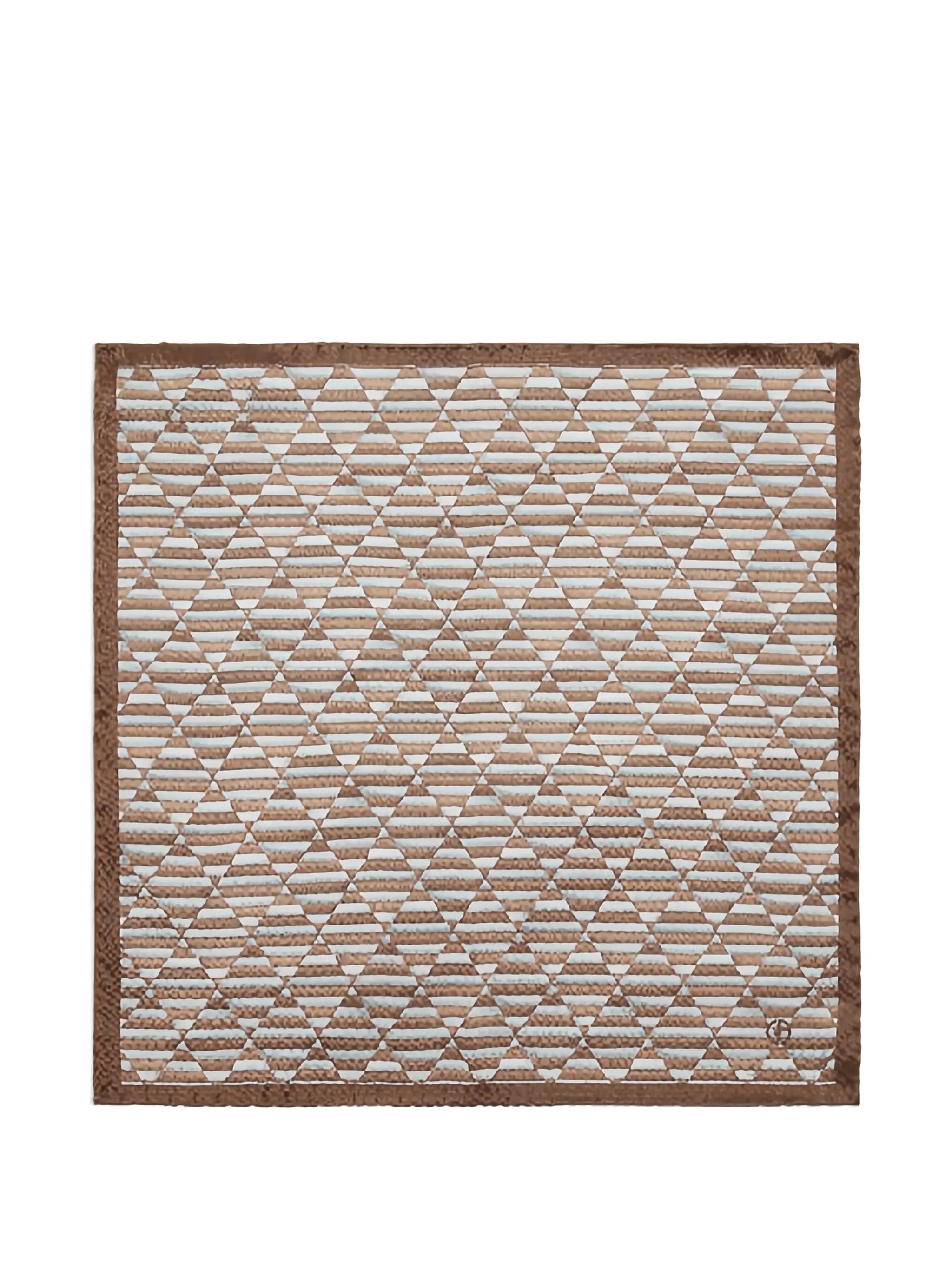 

Платок-паше с геометричным принтом Giorgio Armani, коричневый