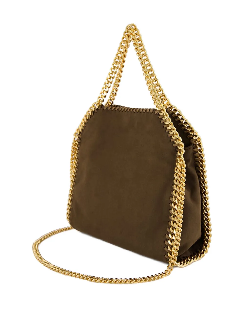 Мини-сумка на плечо Falabella с цепочкой Stella Mccartney, коричневый — фото 3