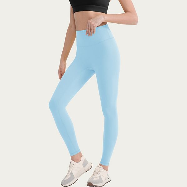 

Женские леггинсы с высокой талией, широким поясом и гладкой посадкой Anna-Kaci, Light Blue