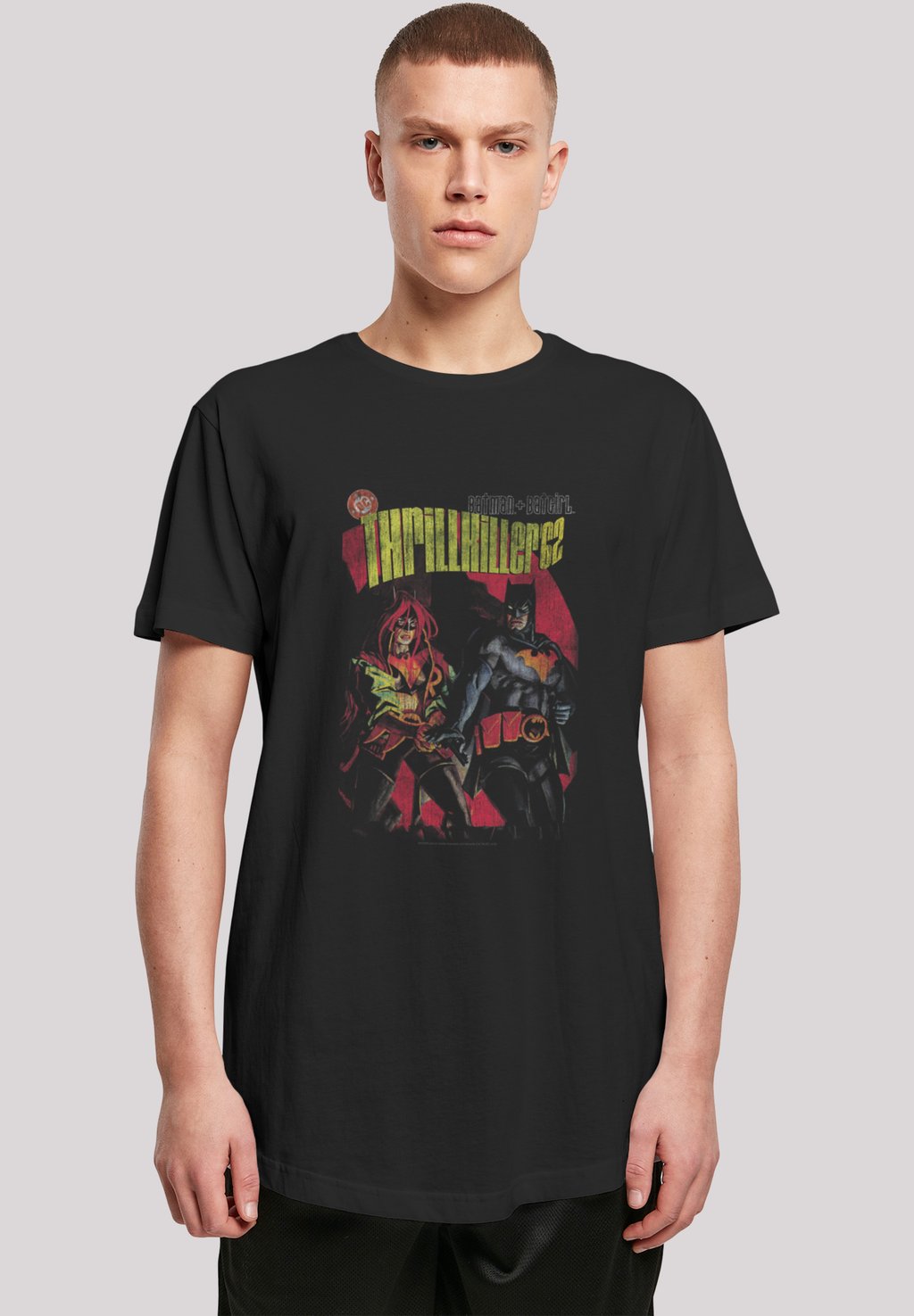 

Футболка с принтом DC COMICS BATMAN AND BATGIRL THRILKILLER F4NT4STIC, черный
