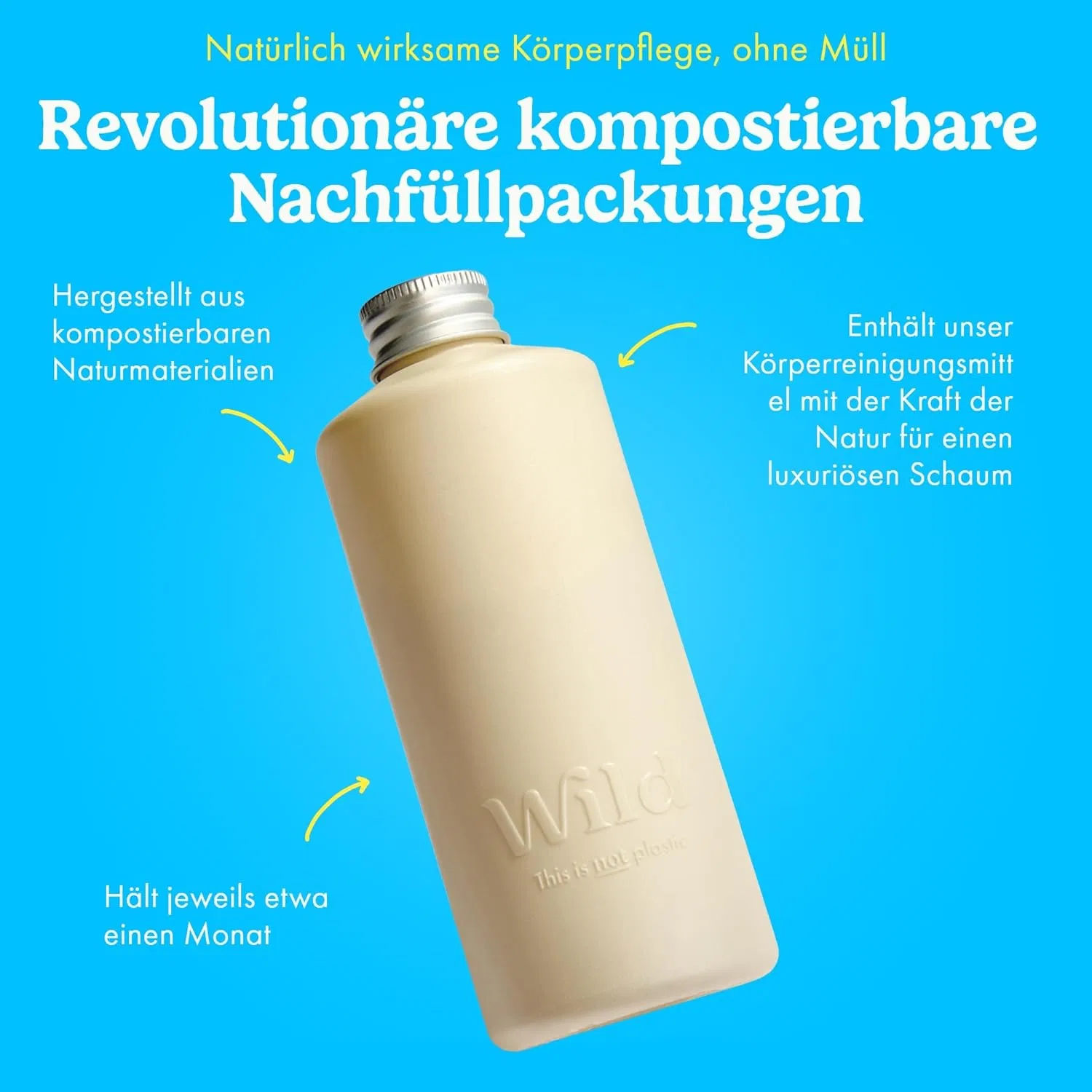 Набор сменных блоков для геля для душа Wild Natural Refillable Shower Gel, 300 мл (3 шт.) Wild — фото 2