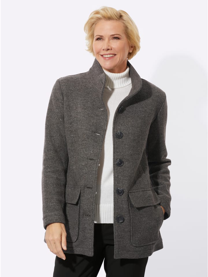 

Шерстяная куртка цвета антрацитовый меланж WITT WEIDEN