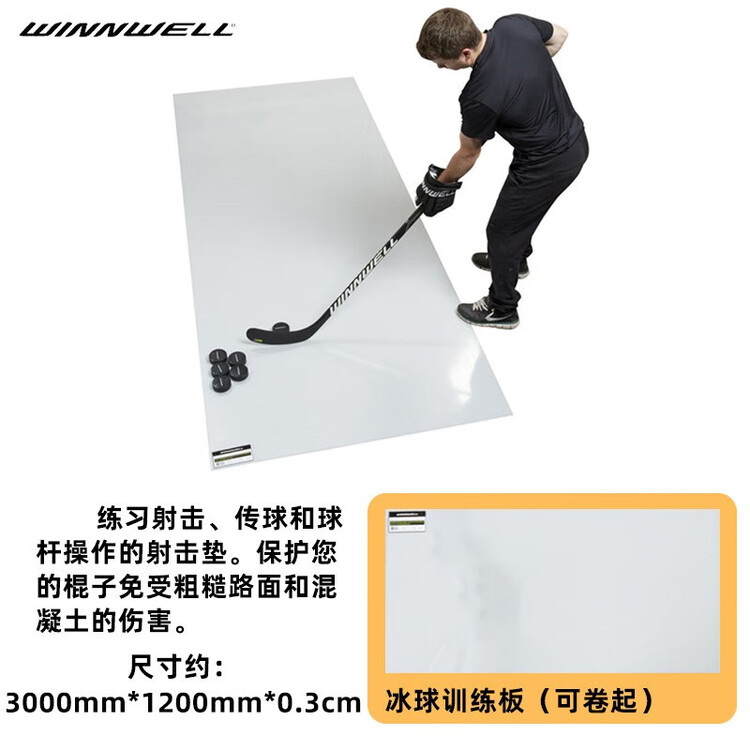 

He Jiagong Тренировочный снаряд Ice Ball, доска для сухого льда, детский тренажер [Large] 300*120 см