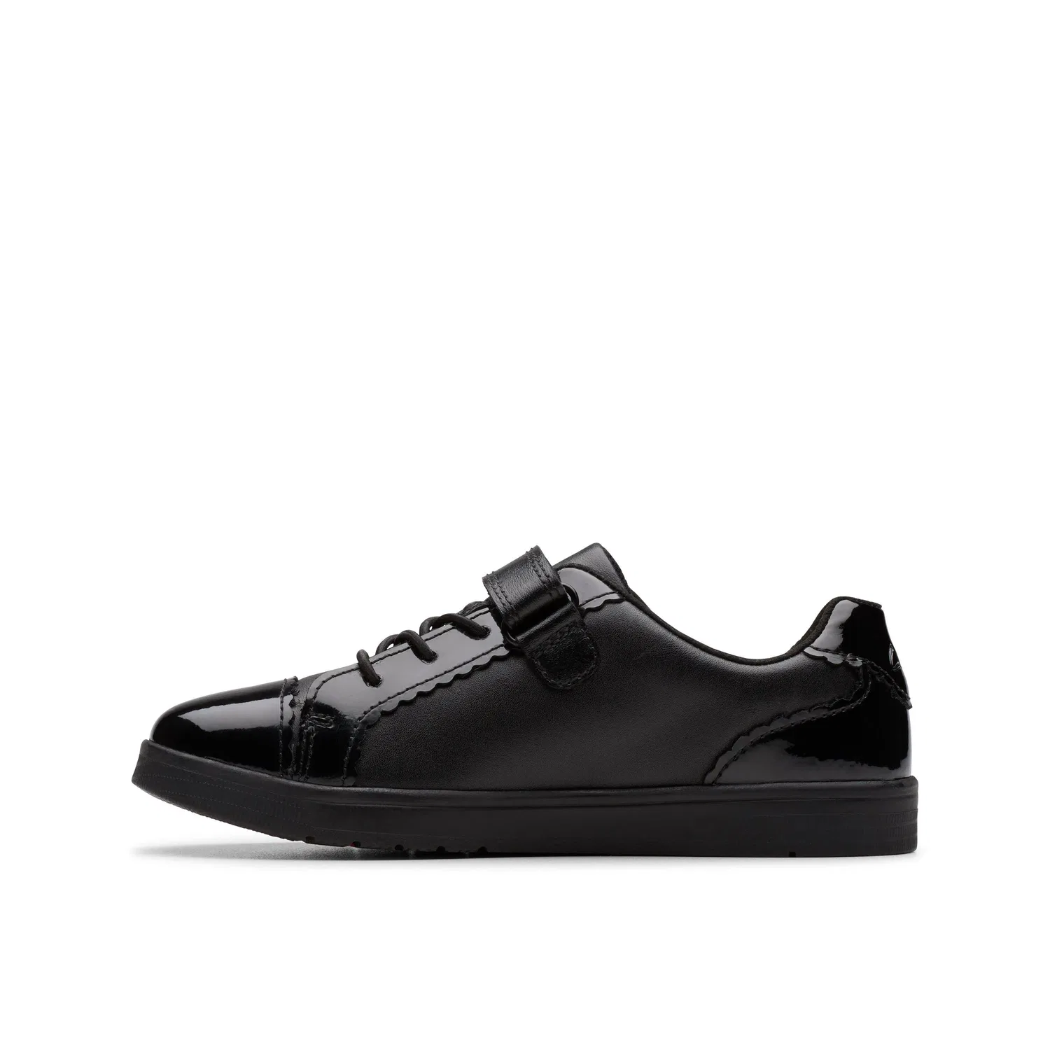 Кроссовки детские на липучке Clarks Disco Charm, черный — фото 2