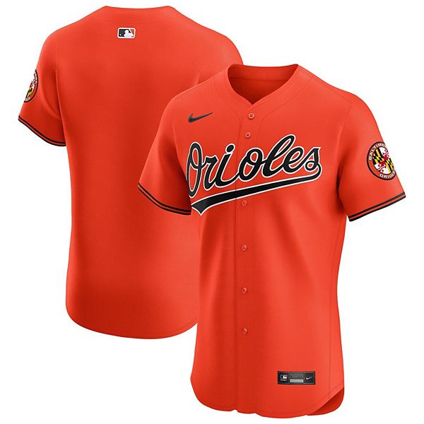 Мужская оранжевая футболка Baltimore Orioles Alternate Vapor Premier Elite Patch Nike — фото 2