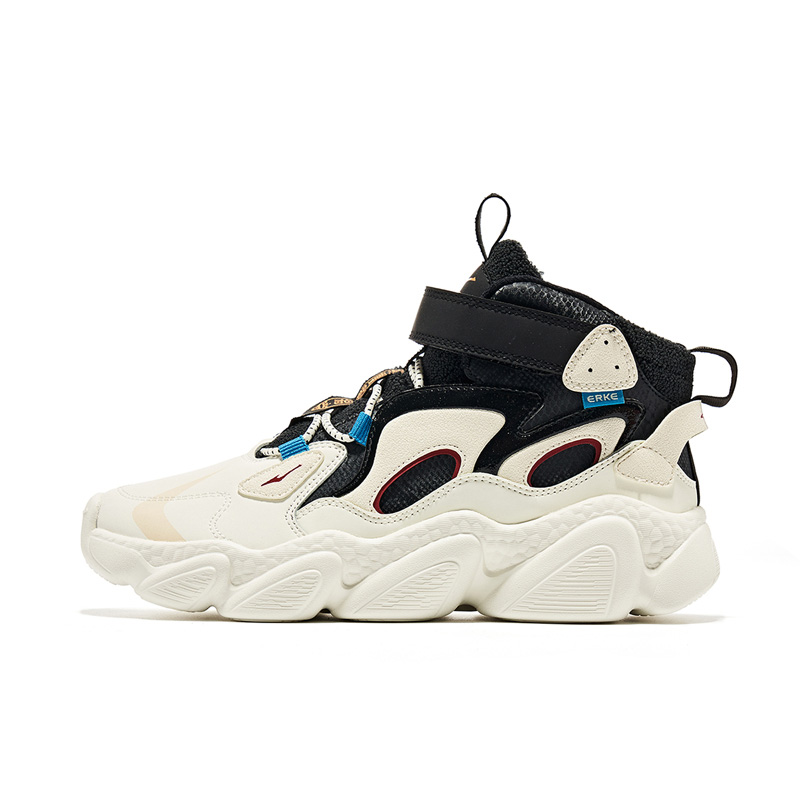 

Детские кроссовки High Top Ivory White Jet Black ERKE KIDS, айвори белый/черный