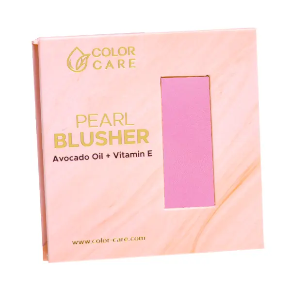 Веганские перламутровые румяна - 01p, 8 г Color Care Baby pink, цвет 01p baby pink — фото 2