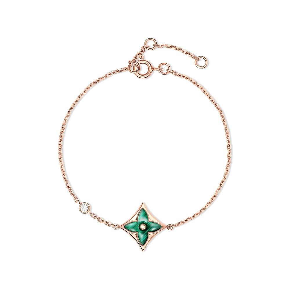 

Браслет Color Blossom BB Star, розовое золото, малахит и бриллиант Louis Vuitton, розовый