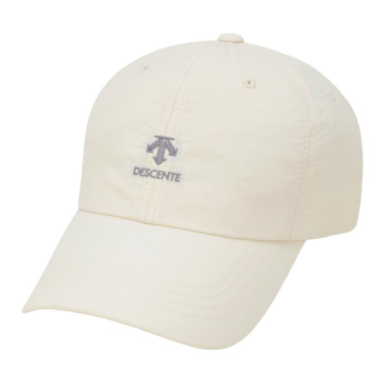 

DESCENTE Нейлоновая бейсболка унисекс экрю, Ecru