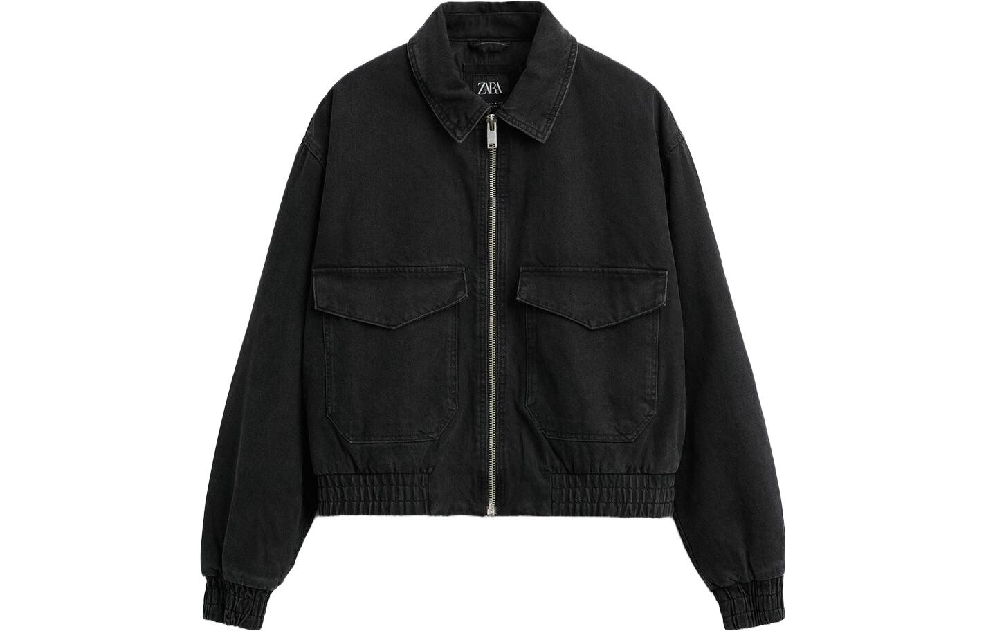 

Куртка мужская черная Zara, черный