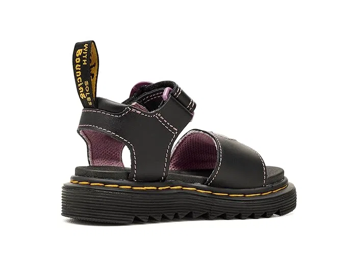 Сандалии с сердцем Marlowe Hearts II Dr. Martens, Black/Nebula Glitter — фото 4