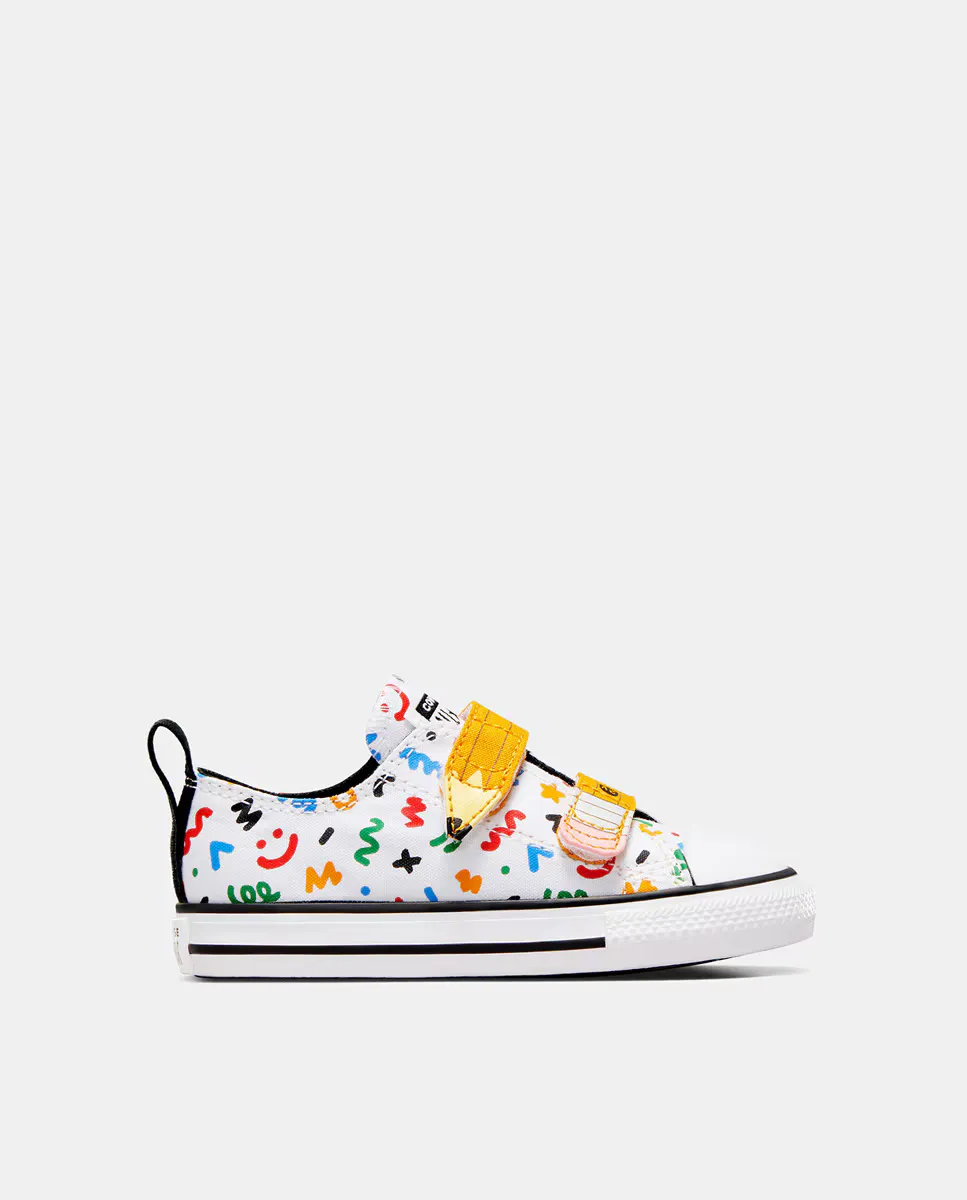 

Детские повседневные кроссовки Converse с низким берцем Chuck Taylor All Star Easy-On Doodles, белый