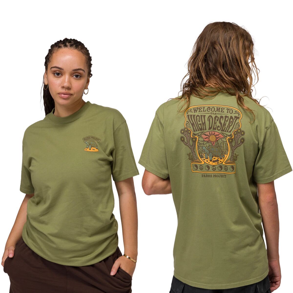 

Футболка High desert tortoise Parks Project, цвет fern