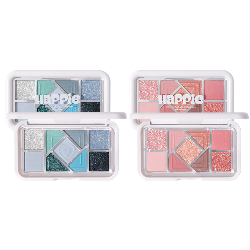 

Hold Live Маленькая розовая палетка с девятью цветами теней для век, легко растушевываются, шиммер, натуральный