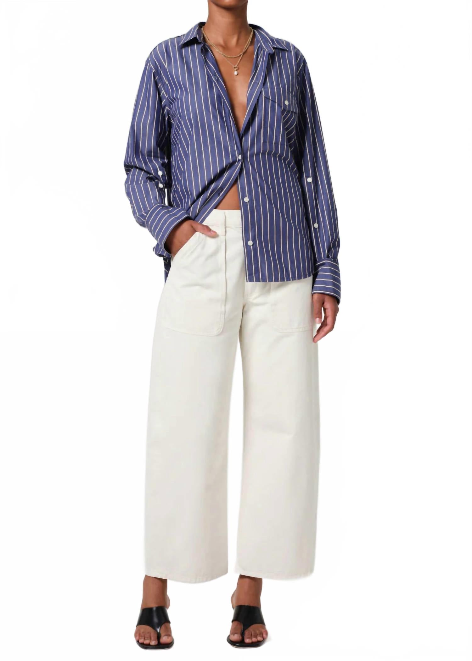 

Широкие брюки-карго Ayla из пашмины Citizens of Humanity, pashmina