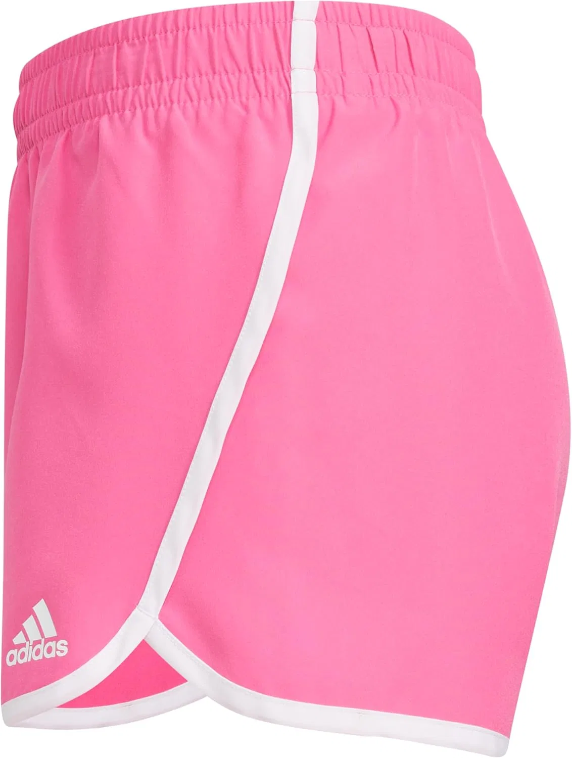 Классические спортивные шорты Adidas для девочек с эластичным поясом, темно-розовый — фото 2