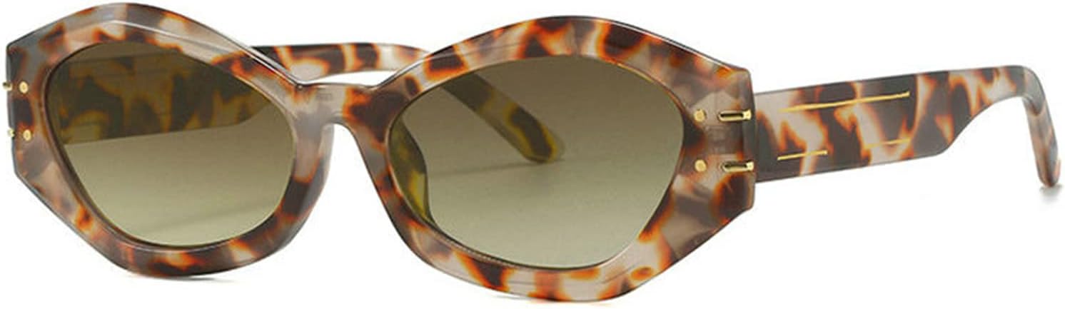 

Willochra Популярные модные овальные женские солнцезащитные очки класса люкс, ретро, ​​​​желейные очки с защитой от УФ-излучения UV400, мужские дизайнерские очки с заклепками, солнцезащитные очки в стиле хип-хоп, Flower