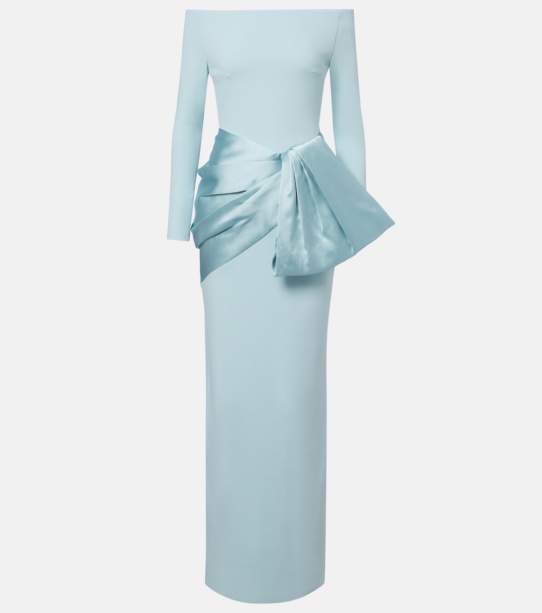 

Платье Kori с атласной отделкой Solace London, Arctic Blue